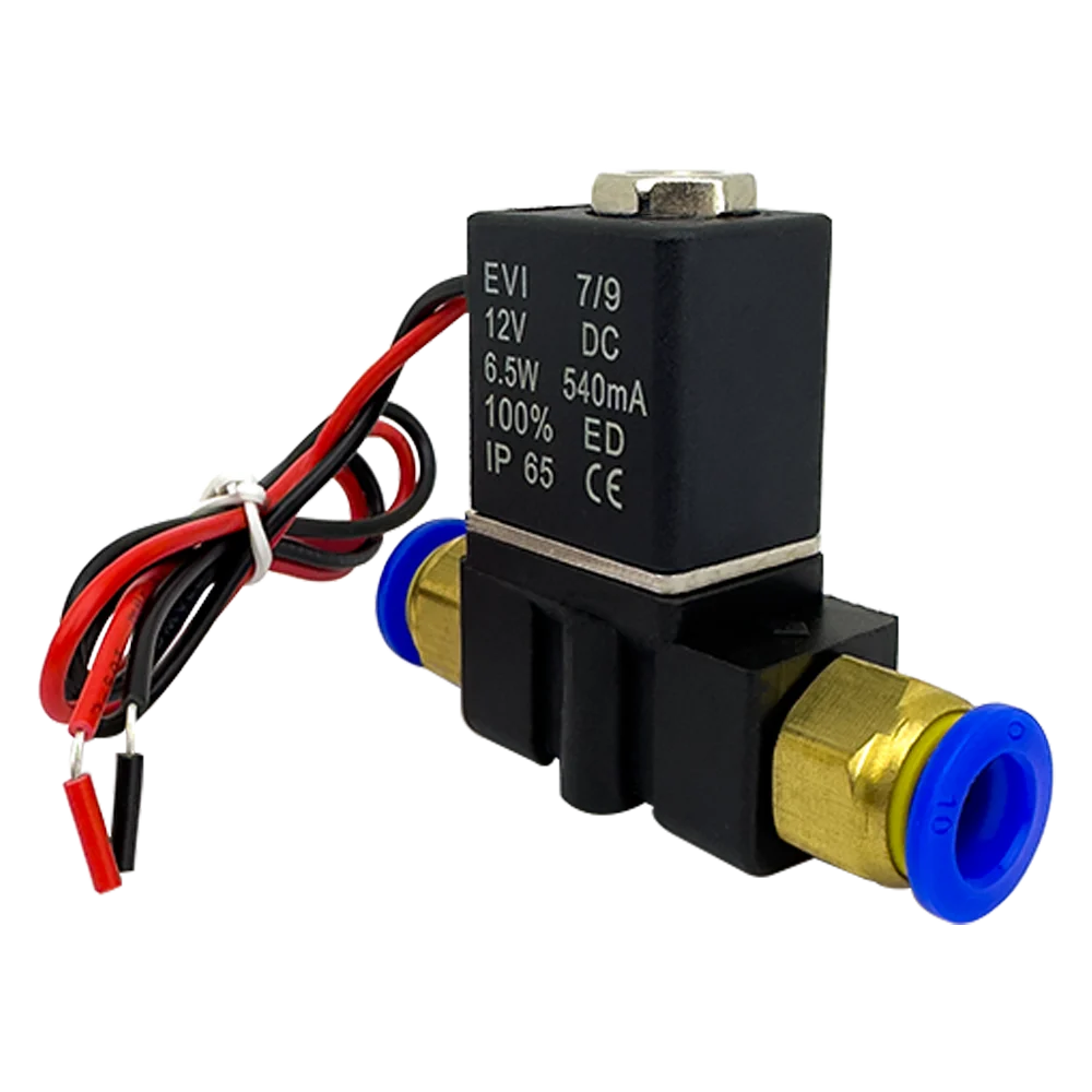 12V 24V 220V Pneumatic Electric Solenoid Valve 2 Position 2 Port Normally Closed Air Magnetic Valve 6mm 8mm Hose Barb Connection