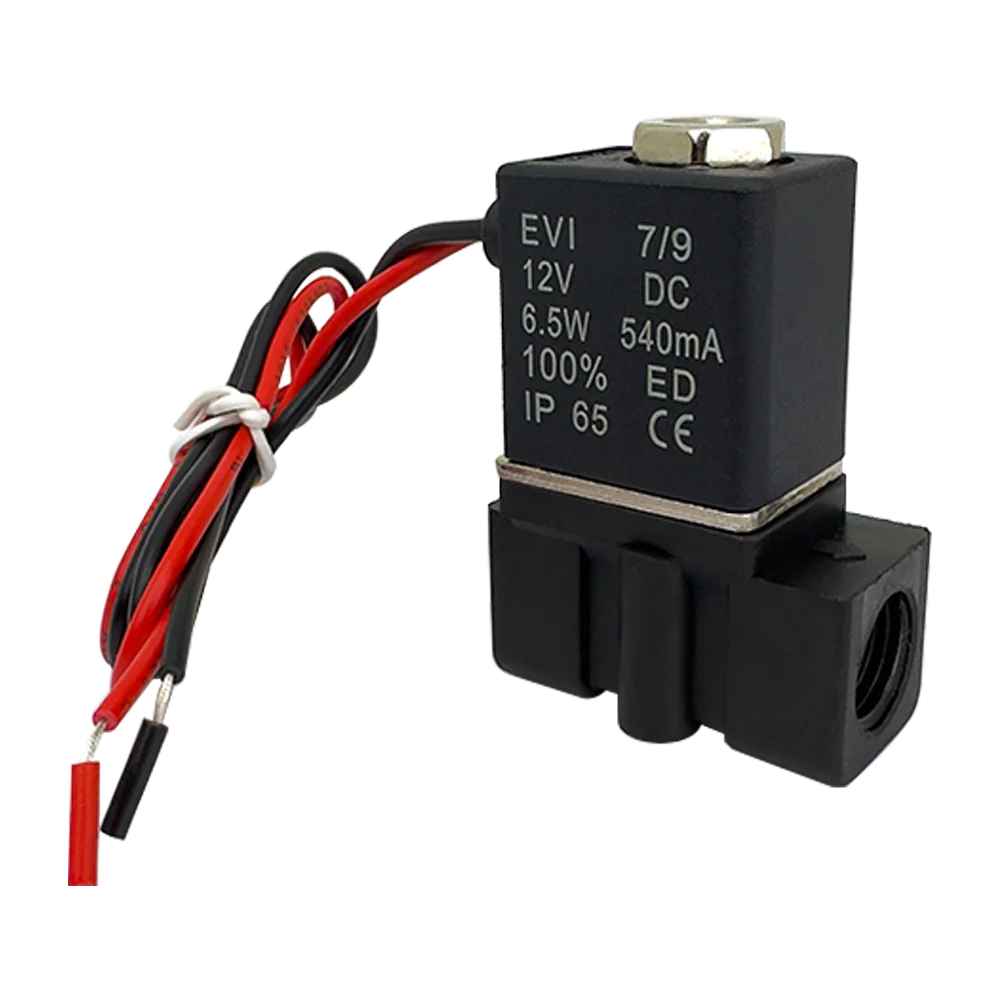 12V 24V 220V Pneumatic Electric Solenoid Valve 2 Position 2 Port Normally Closed Air Magnetic Valve 6mm 8mm Hose Barb Connection