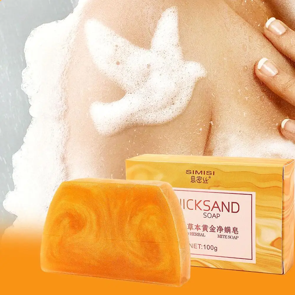 3/6PCS Gold Soap Handmade Essential Oil Soap Black Spots Remover Gentle Clean Shrink Pores Moisturizing Bath Body Face Bar Soap