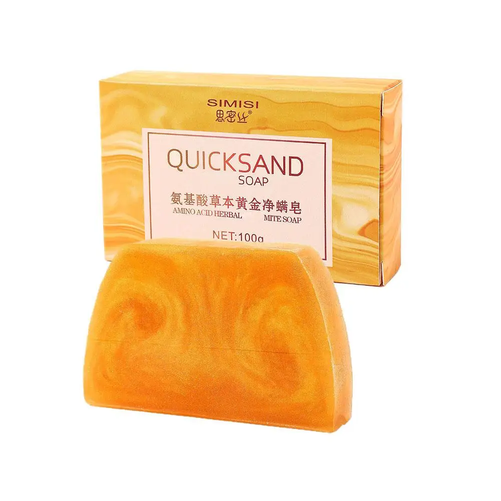 3/6PCS Gold Soap Handmade Essential Oil Soap Black Spots Remover Gentle Clean Shrink Pores Moisturizing Bath Body Face Bar Soap