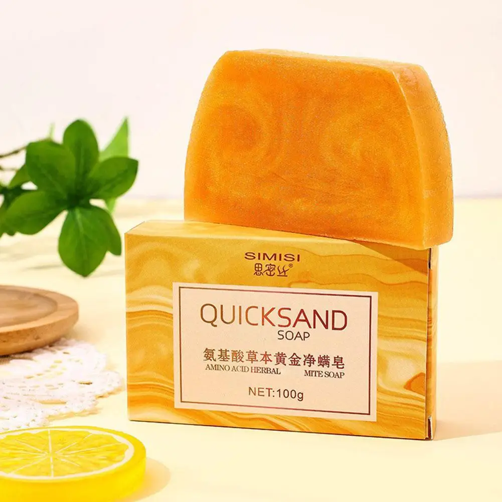 3/6PCS Gold Soap Handmade Essential Oil Soap Black Spots Remover Gentle Clean Shrink Pores Moisturizing Bath Body Face Bar Soap
