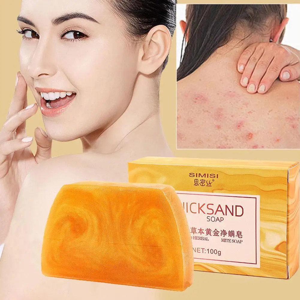 3/6PCS Gold Soap Handmade Essential Oil Soap Black Spots Remover Gentle Clean Shrink Pores Moisturizing Bath Body Face Bar Soap