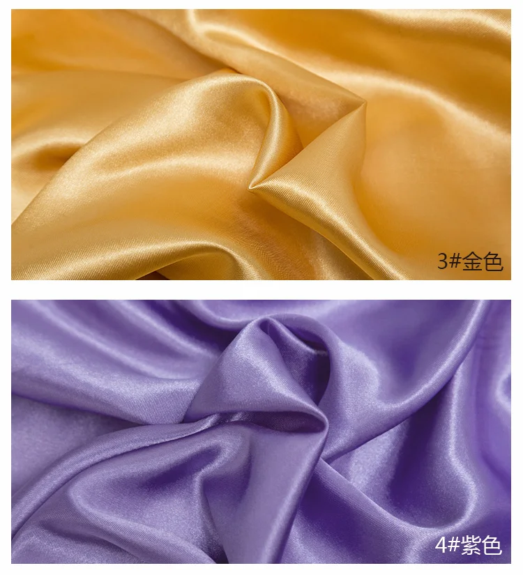 0.5m/1m/5m Satin Lining Fabric For Sewing Dress Lining,Pajamas,Decoration Cloth Tablecloth Decorative Fabric Handmade DIY Fabric