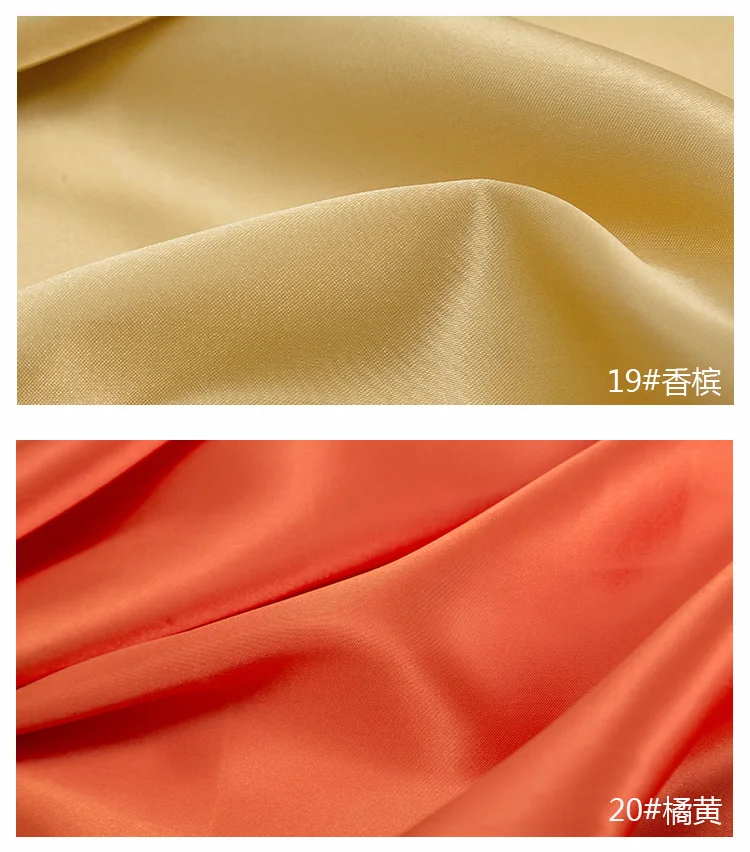 0.5m/1m/5m Satin Lining Fabric For Sewing Dress Lining,Pajamas,Decoration Cloth Tablecloth Decorative Fabric Handmade DIY Fabric