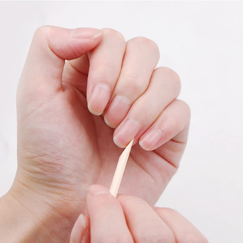 Nail Orange Wood Sticks 100/500Pcs Double Head Cuticle Pusher Remover Pedicure Manicure Sticks Tool 11.5cm Rhinestone Picking