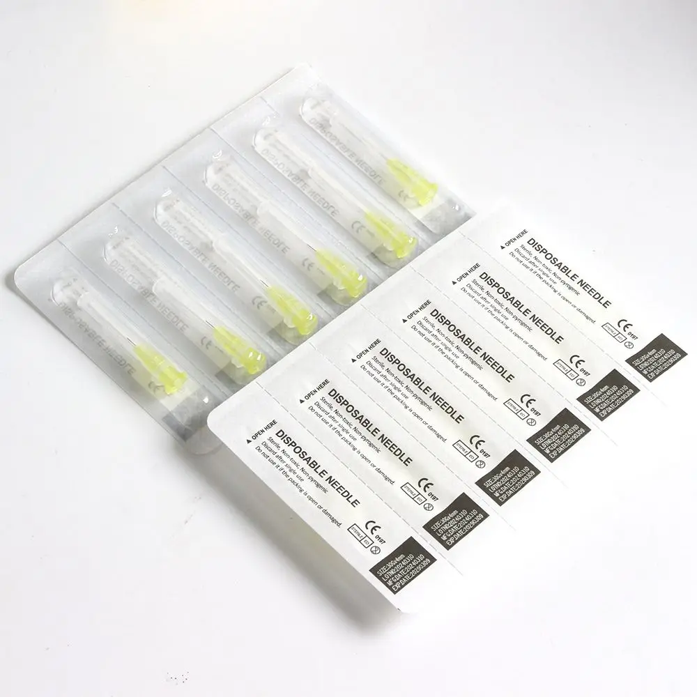 100pcs/box 30G 4mm 13mm Disposable Needle Small Painless Tattoo Needle Injection Needle surgical tool