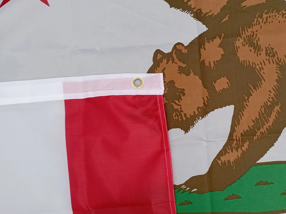 Aerxemrbrae 90X150cm New California Flag Double Side Printed Polyester Hanging New California Republic Flag for Decoration