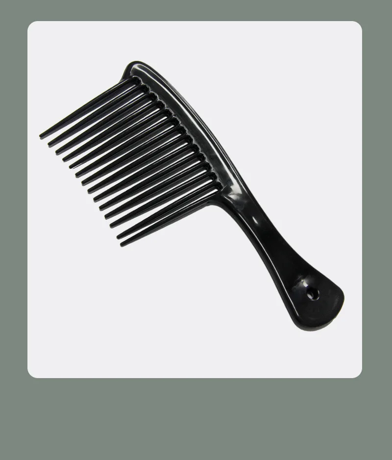 Wide Tooth Smooth Hairdressing Comb Big Size Wet Long Curly Hairbrush Salon Detangling Hair Styling Tools Coarse Wide Spikes