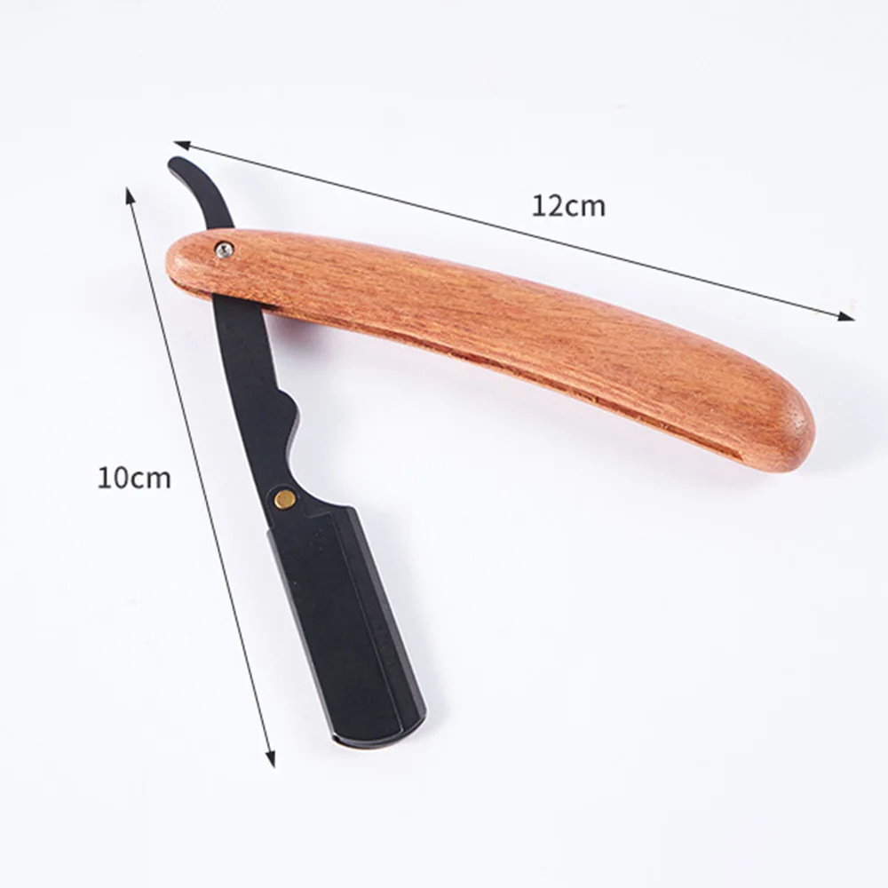 Beard Shaver Rosewood Fold Stainless Steel Beard Shaver Shave The Face Portable Folding Shaver For Men