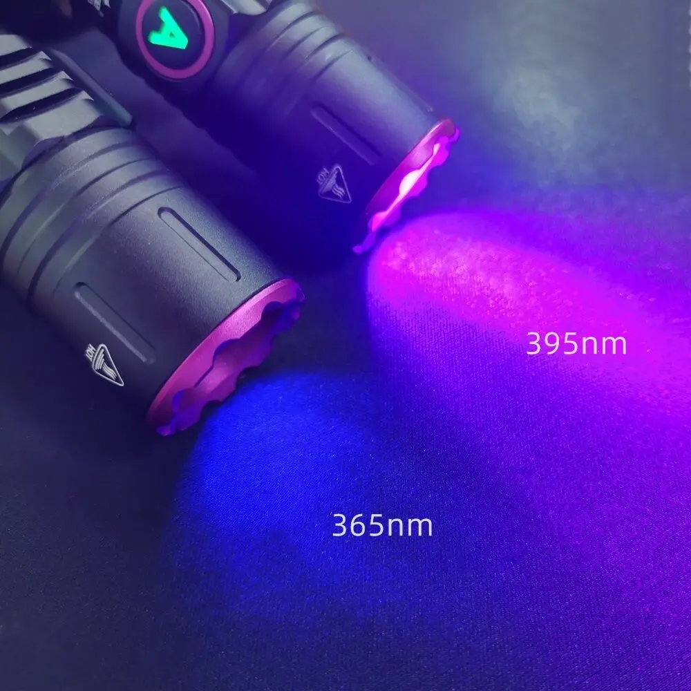 15W High Power UV 395/365nm USB Rechargeable Flashlight Cat Dog Urine Tinea Ore Money Scorpion Fluorescence Marker Purple Light