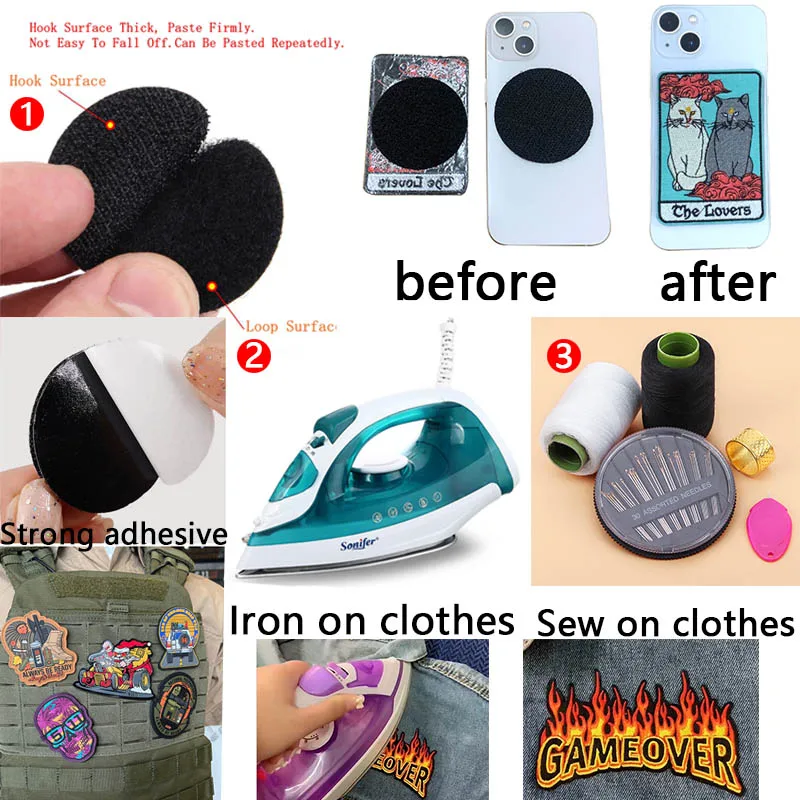 Punk Series Patch Iron On Patches For Clothing Thermoadhesive Patches On Clothes Horror Eyes Embroidery Patch DIY Sewing Patch