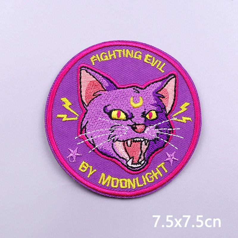 Punk Series Patch Iron On Patches For Clothing Thermoadhesive Patches On Clothes Horror Eyes Embroidery Patch DIY Sewing Patch