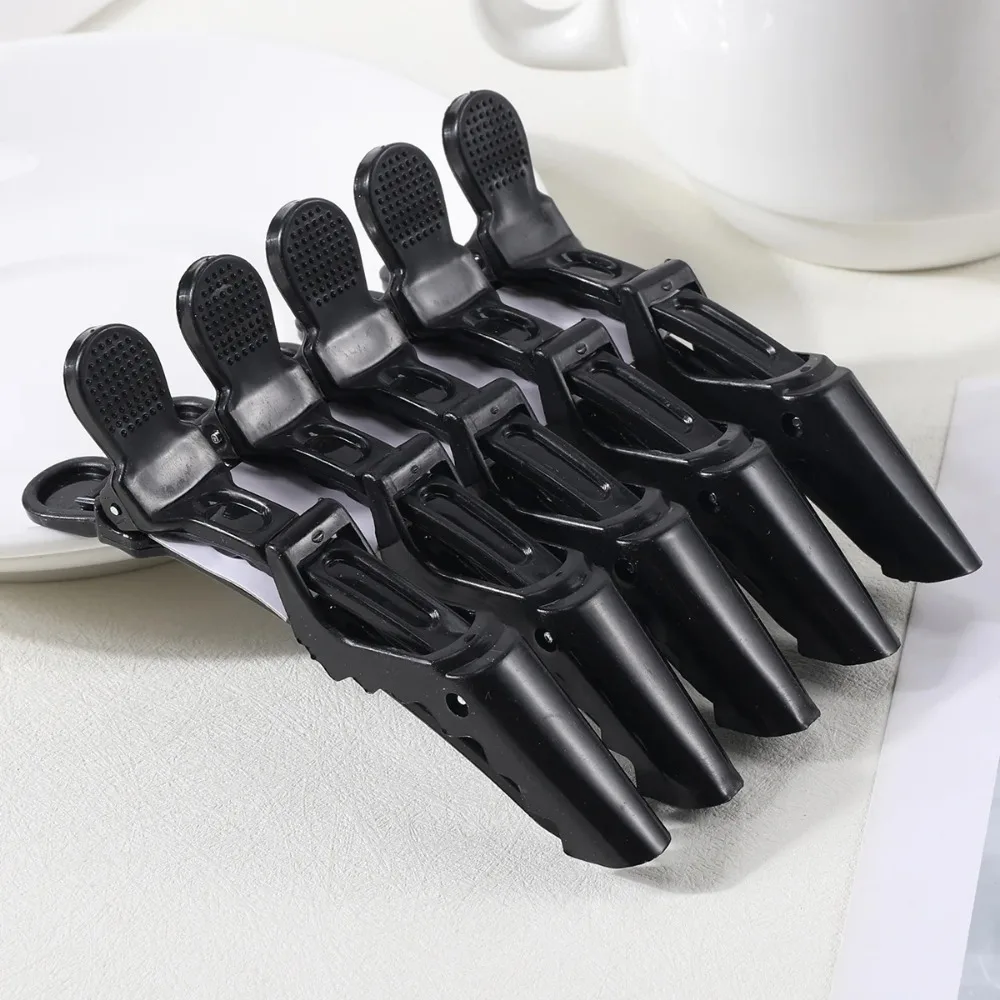 5PCS Alligator Hair Clip Hairdressing Clamps Plastic Hair Claw Hairpins Barber Clips for Salon Styling Tools Hair Accessories