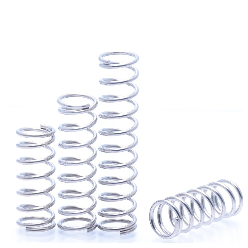 30Pcs Wire Diameter 0.4mm 0.5mm 304 Stainless Steel Micro Small Compression Spring OD 3mm/4mm/5mm/6mm/7mm/8mm/9mm/10mm L:5-50mm
