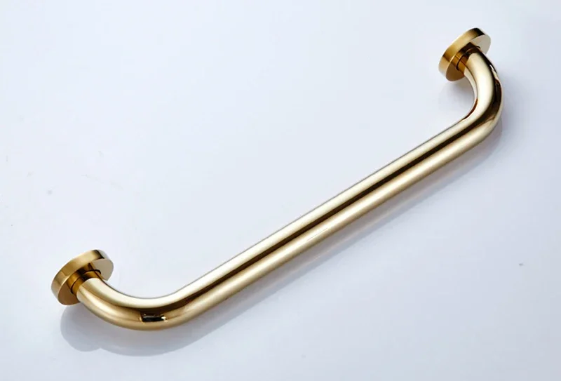 30/40/50cm Bathroom Tub Toilet Handrail Brass Gold Finish Grab Bar Shower Safety Support Handle Towel Rack