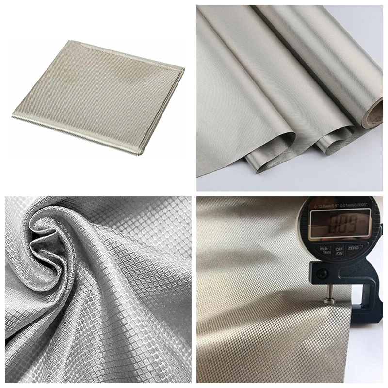 Faraday Fabric EMI RFID Shielding-Block WiFi/RF Military Grade Radiowave Microwave Electromagnetic Fields Anti-Radiation Cloth