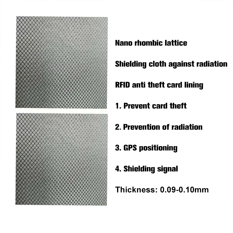 Faraday Fabric EMI RFID Shielding-Block WiFi/RF Military Grade Radiowave Microwave Electromagnetic Fields Anti-Radiation Cloth