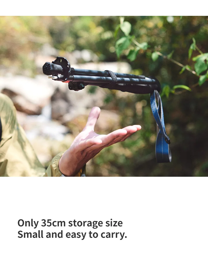 Naturehike Carbon Fiber Trekking Poles 5 Sections Portable Folding Climbing Sticks Outdoor Hiking Collapsible Walking Sticks