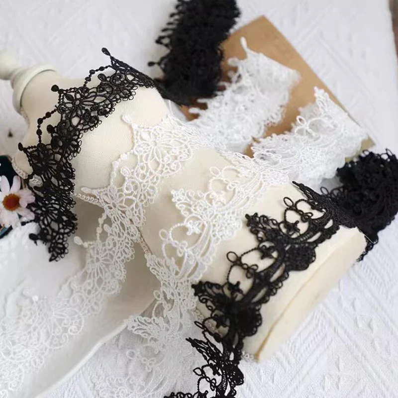 1Yard High Quality Lace Accessories Water Soluble Embroidery Ribbon Sewing Supplies DIY Clothing Sewing Lace 5cm Wide