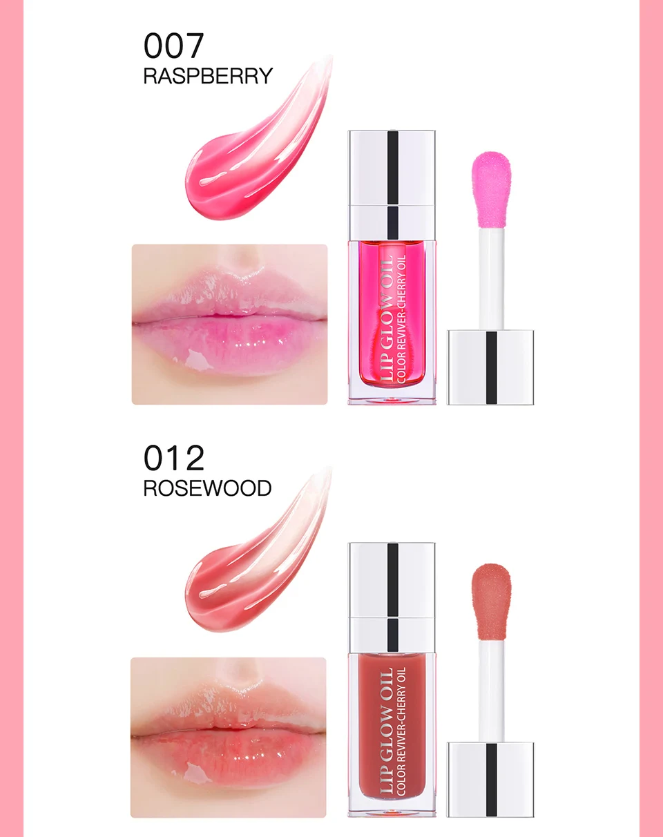 Crystal Jelly Moisturizing Lip Oil Plumping Lip Gloss Makeup Sexy Plump Lip Glow Oil Tinted Lip Plumper