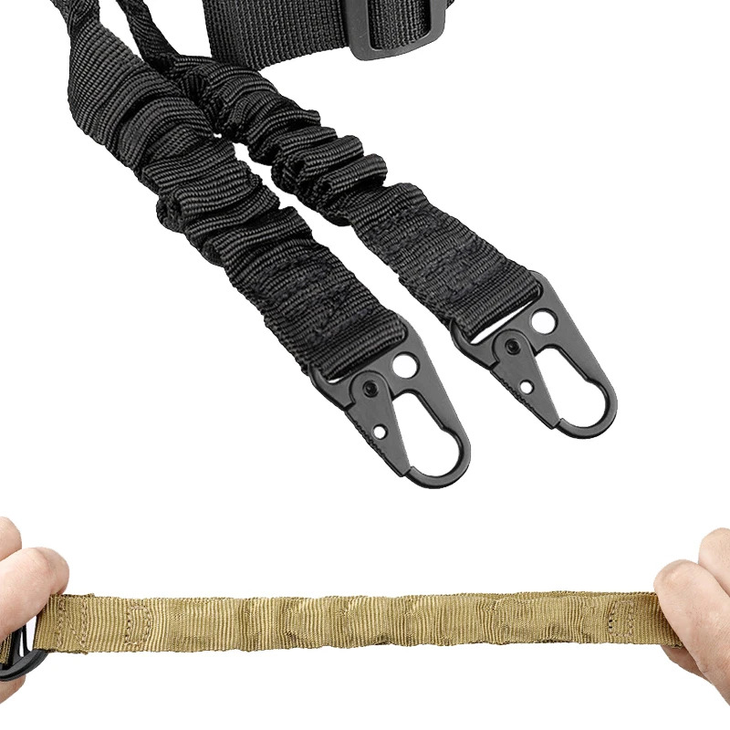 Shot Gun Belt Hunting Accessories Tactical Gear Tactical Single Point Gun Sling Shoulder Strap Rifle Rope Belt QD Metal Buckle