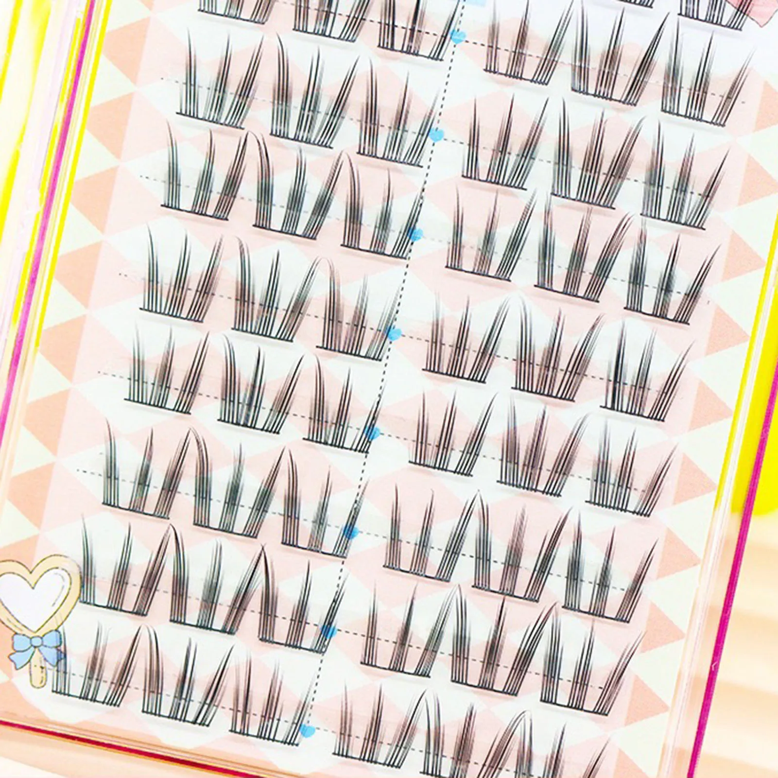 10 Rows Sunflower False Eyelashes Black Natural Manga Lashes Anime Eyelashes Large Capacity Eyelashes Extension Chinese Makeup