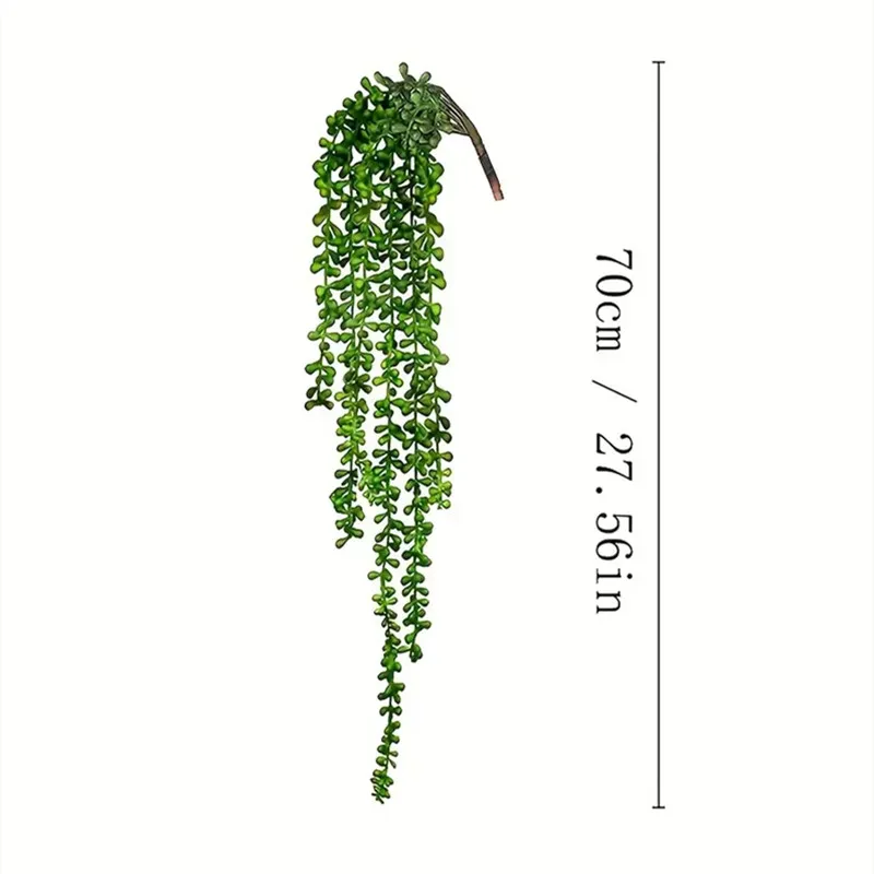 Lifelike Artificial Lush Hanging Succulents Home Wedding Green Plant Wall Hanging Vine Decorative Plant Wall Balcony Outdoor