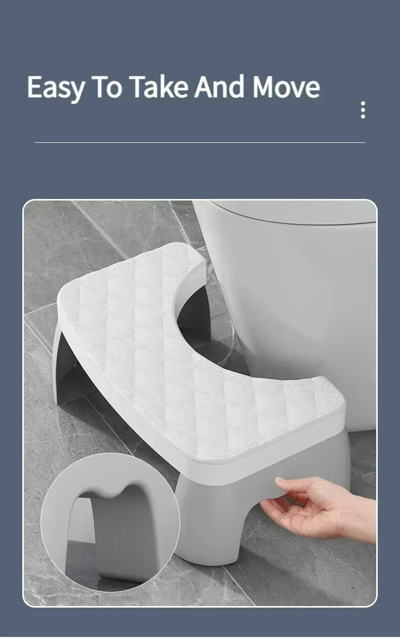 1PC Waterproof Squatty Potty Toilet Stool Toilet Foot Stool Squat Stool For Pregnant Woman Children Adult Old People