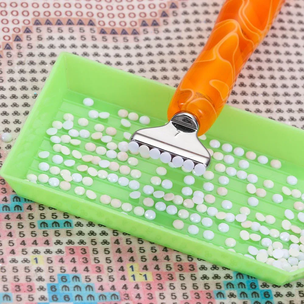 7Pcs/Se Reusable Diamond Painting Pen Replacement Pen Heads Cross Stitch Embroidery Quick Cases Tool Metal Point Drill Pen Heads