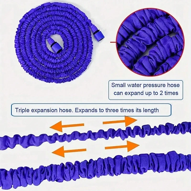 High-Pressure Car Wash Hose Expandable Magic Hose Pipe Home Garden Watering Hose Multi-Function Gardening Cleaning Water Sprayer