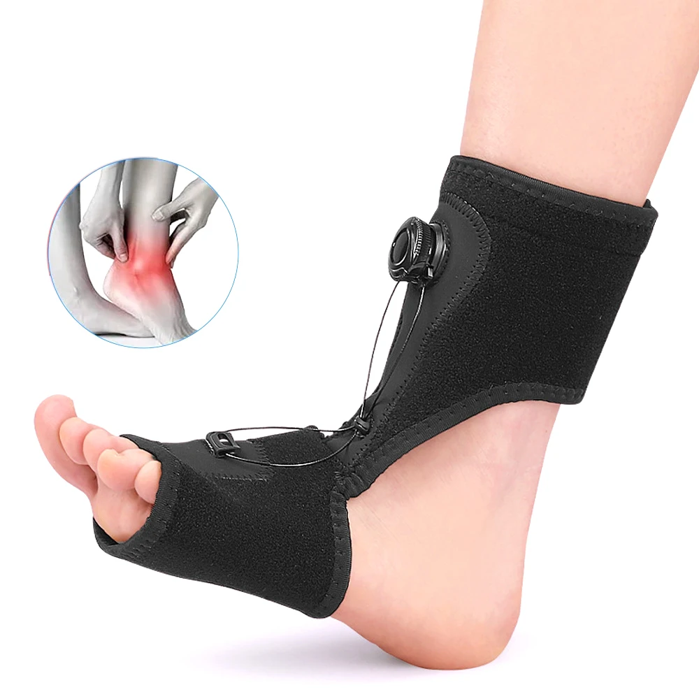 1PCS Adjustable Ankle Support Compression Ankle Brace Protector for Running Basketball Nylon Knitted Gym Bandage Ankle Strap