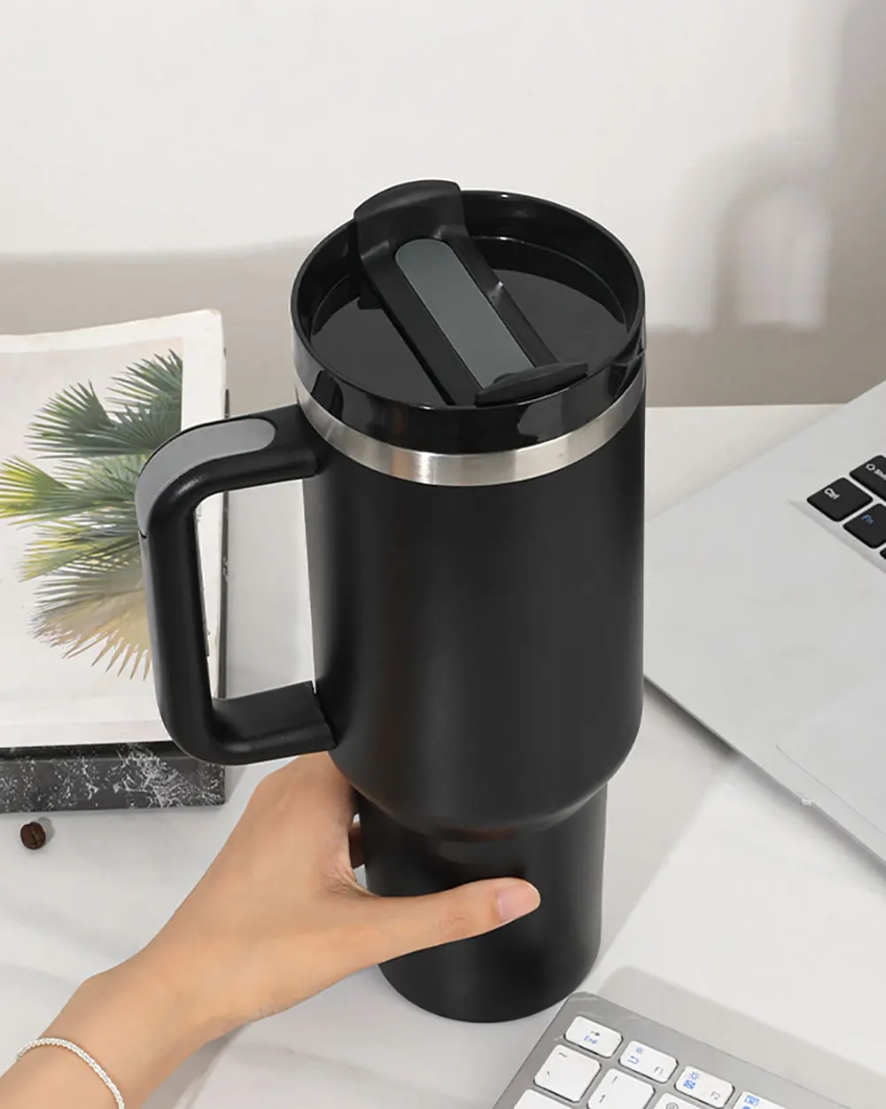 Silicone World 40oz For Stanley H2.0 Tumbler Flip Straw Lid Replaceble Sealed Leak Proof Cup Cover Coffee Cups Tumbler Lids
