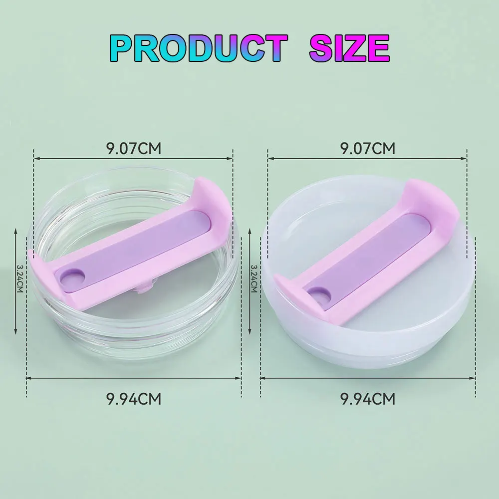 Silicone World 40oz For Stanley H2.0 Tumbler Flip Straw Lid Replaceble Sealed Leak Proof Cup Cover Coffee Cups Tumbler Lids