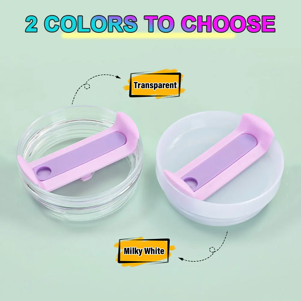 Silicone World 40oz For Stanley H2.0 Tumbler Flip Straw Lid Replaceble Sealed Leak Proof Cup Cover Coffee Cups Tumbler Lids
