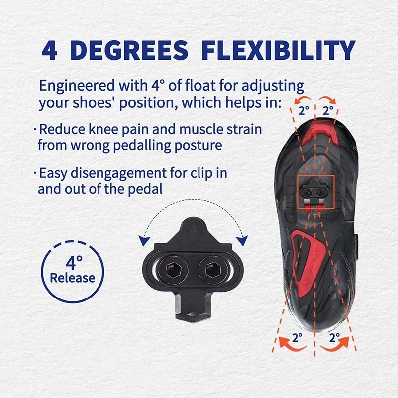 Mountain Bike Shoes Cleats for Shimano SH51 SPD MTB Cleats Multi-Release Spd Pedal Cycling Shoes Clips Set Bicycle Accessories