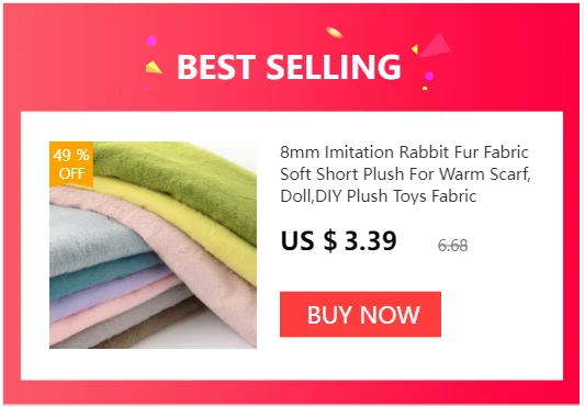 25x45cm 9cmPile Faux Fur Fabric For Sewing Doll Toy Beard Hair DIY Patchwork Material Accessories Home Decoration Cosplay Fabric