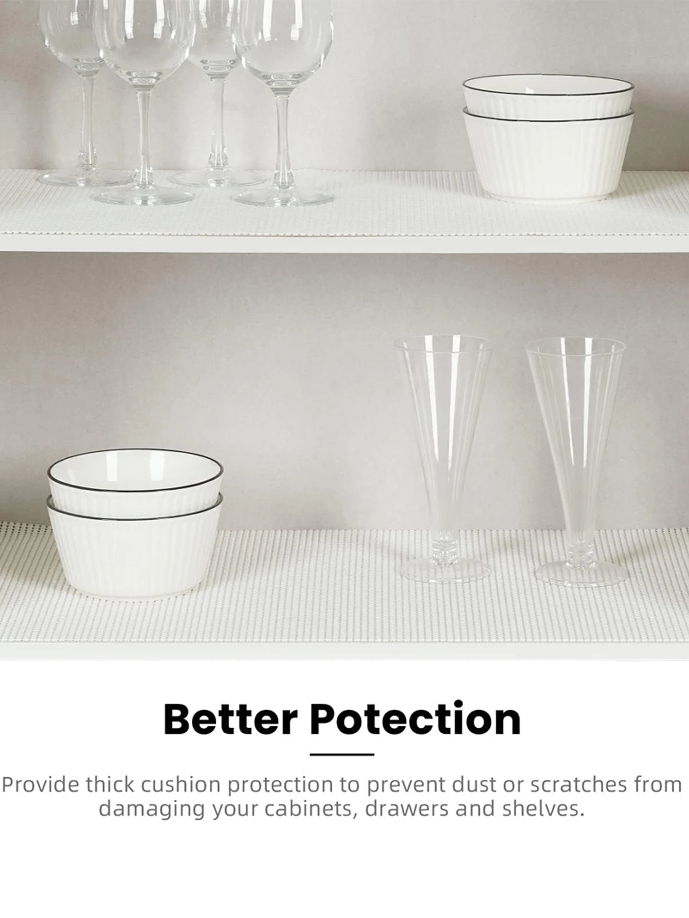 Silicone Anti-slip Mat Non-stick Anti-slip Mat Thickened Drawer Liner for Dressing Table Bathroom Cabinet Tableware Storage Mat