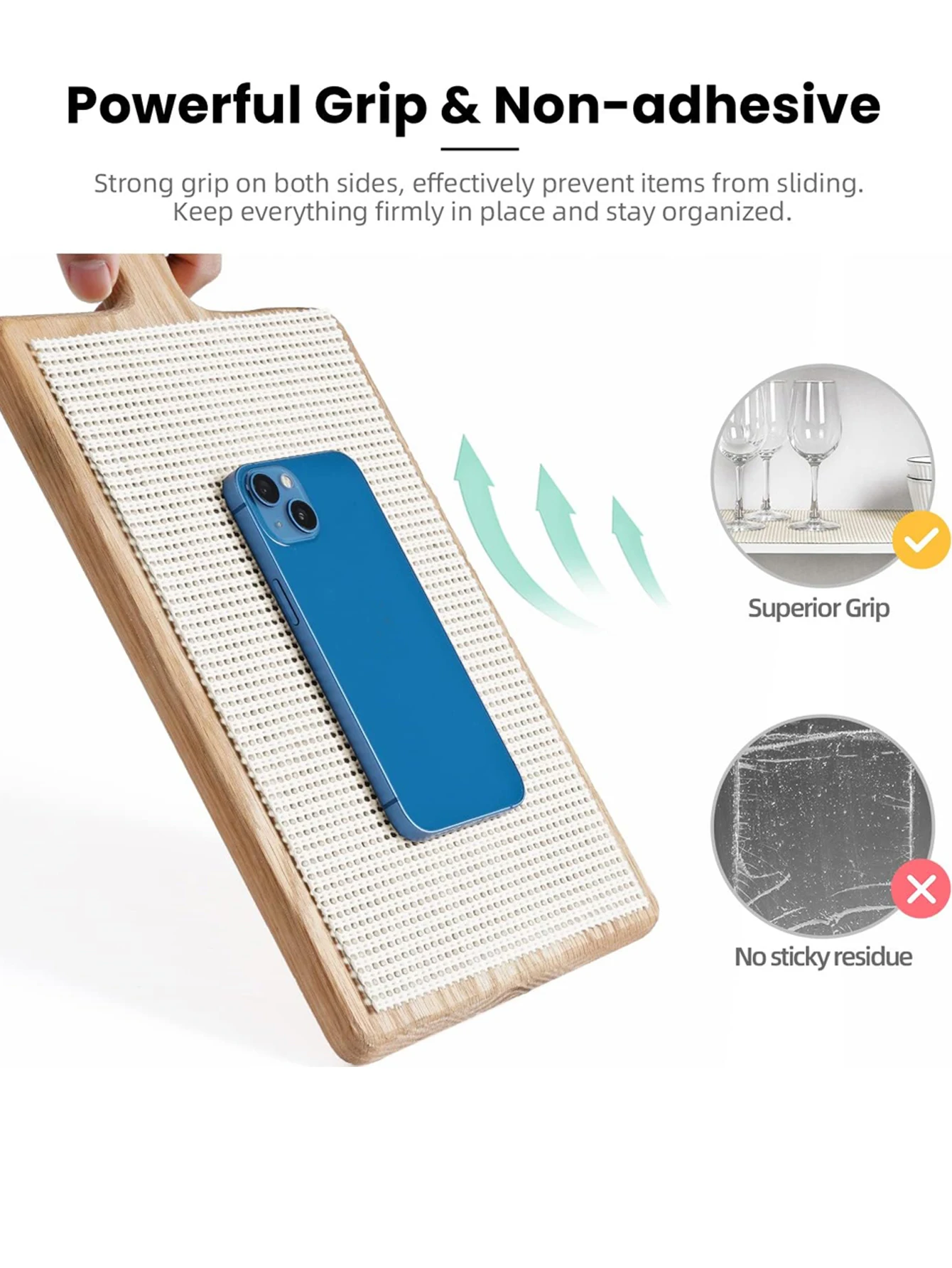 Silicone Anti-slip Mat Non-stick Anti-slip Mat Thickened Drawer Liner for Dressing Table Bathroom Cabinet Tableware Storage Mat