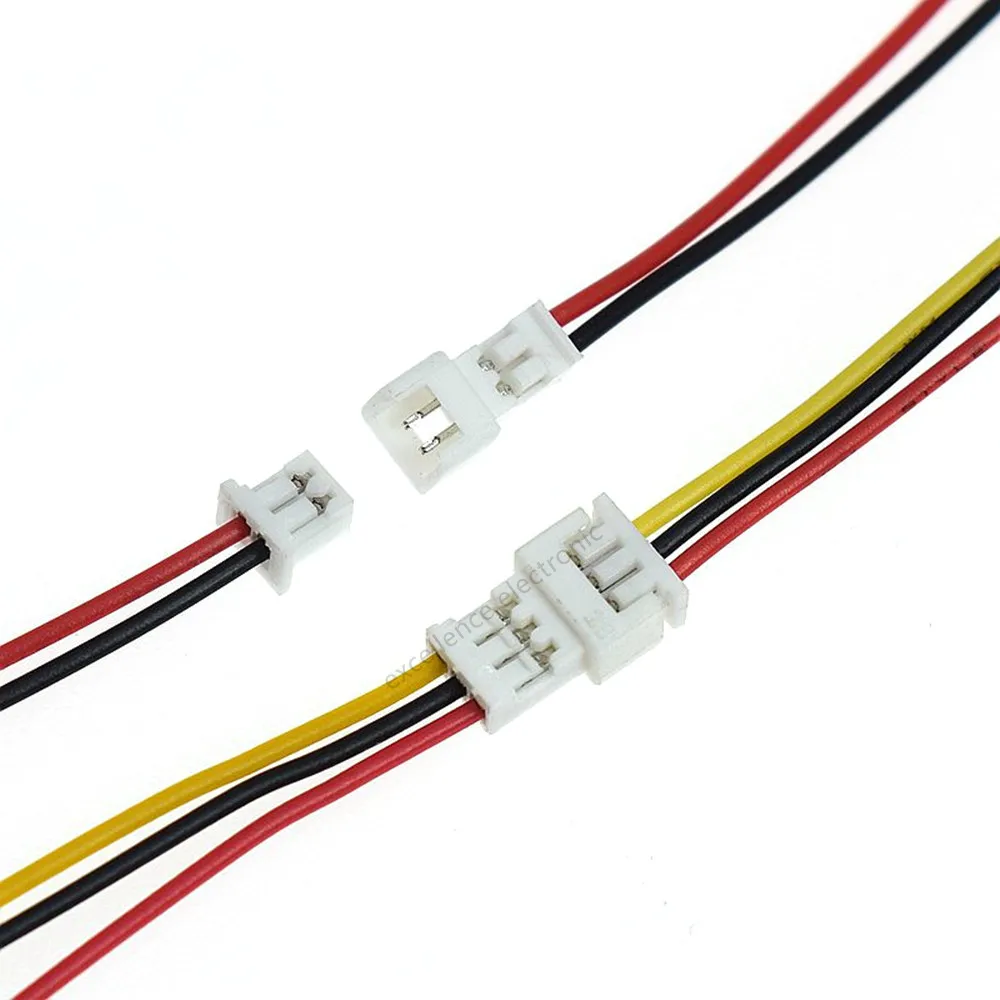2/5/10Pairs JST 1.25 PH/SM2.5/XH 2.54 Pitch Male Female Wire Connector 2P 3P 4P 5P 6P JST Plug Jack Terminal Cable