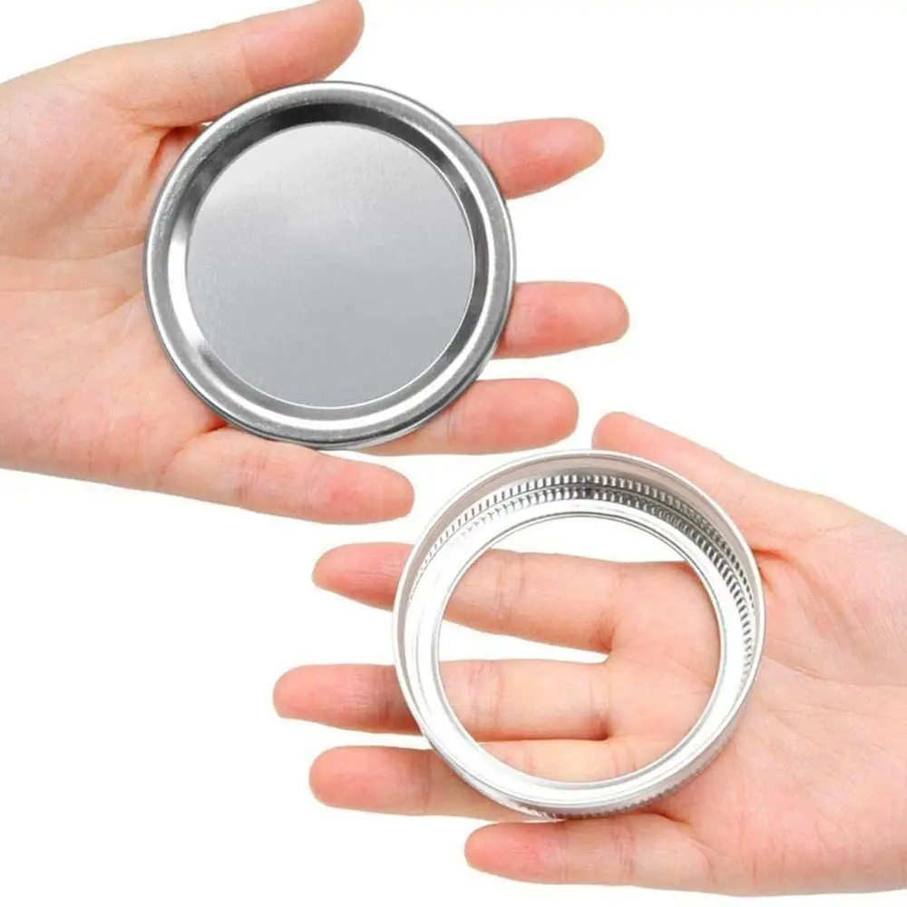 10/20PCS Canning Lids Regular/Wide Mouth Mason Jar Lids Split-type Wide Mouth Tinplate Storage Bands Jar Caps Mason Jar Lid