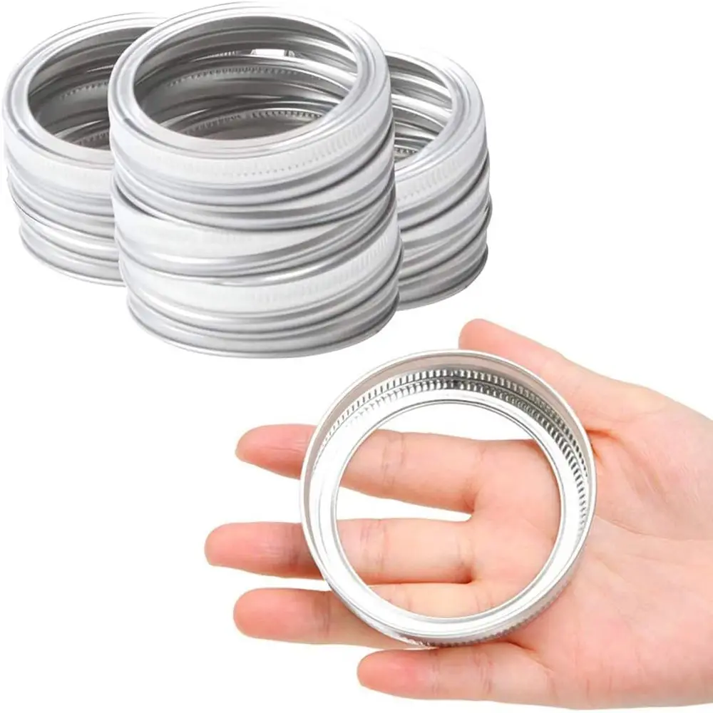 10/20PCS Canning Lids Regular/Wide Mouth Mason Jar Lids Split-type Wide Mouth Tinplate Storage Bands Jar Caps Mason Jar Lid
