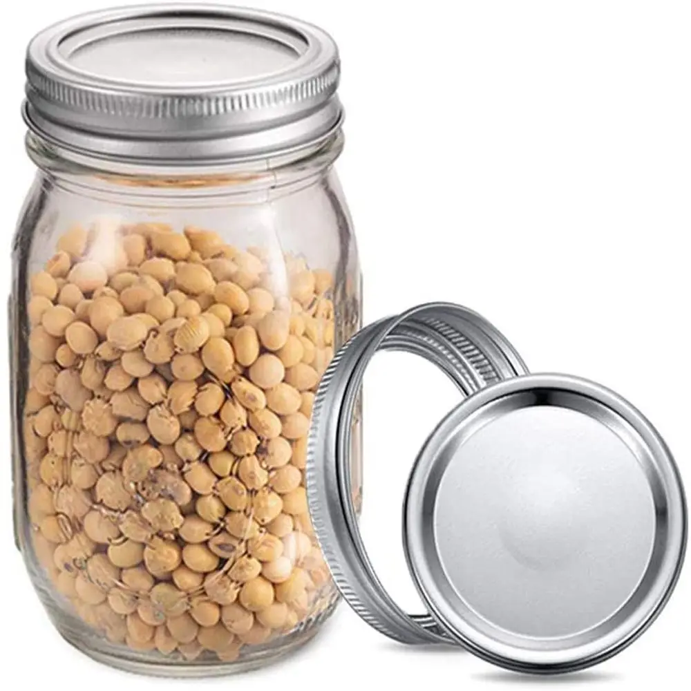 10/20PCS Canning Lids Regular/Wide Mouth Mason Jar Lids Split-type Wide Mouth Tinplate Storage Bands Jar Caps Mason Jar Lid