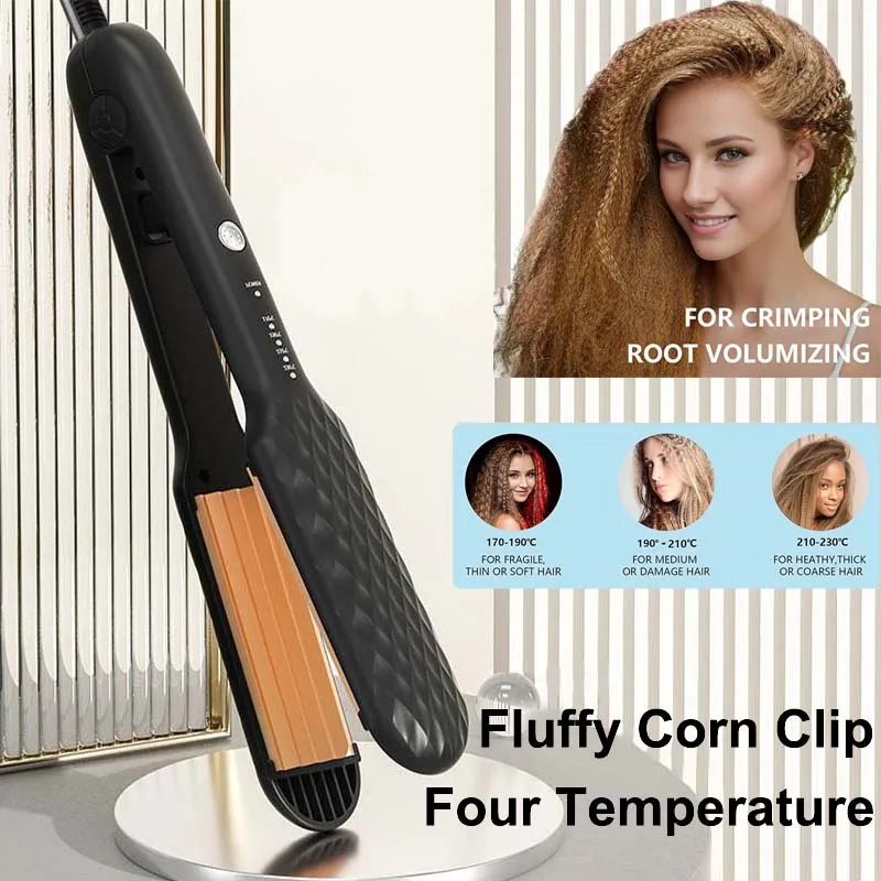 Hair Iron 3D Hair Crimper Professional Volumizing Curling Iron Corn Perm Fluffy Splint Flat Iron Hair Styling Tools