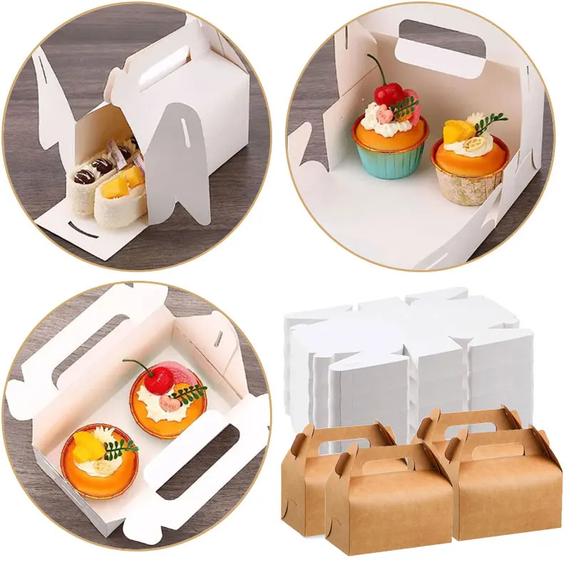 10/30pcs Kraft Paper Gift Box Containers Perfect for Packaging, Wedding, Party, Birthday Decorations and Small Business Supplies