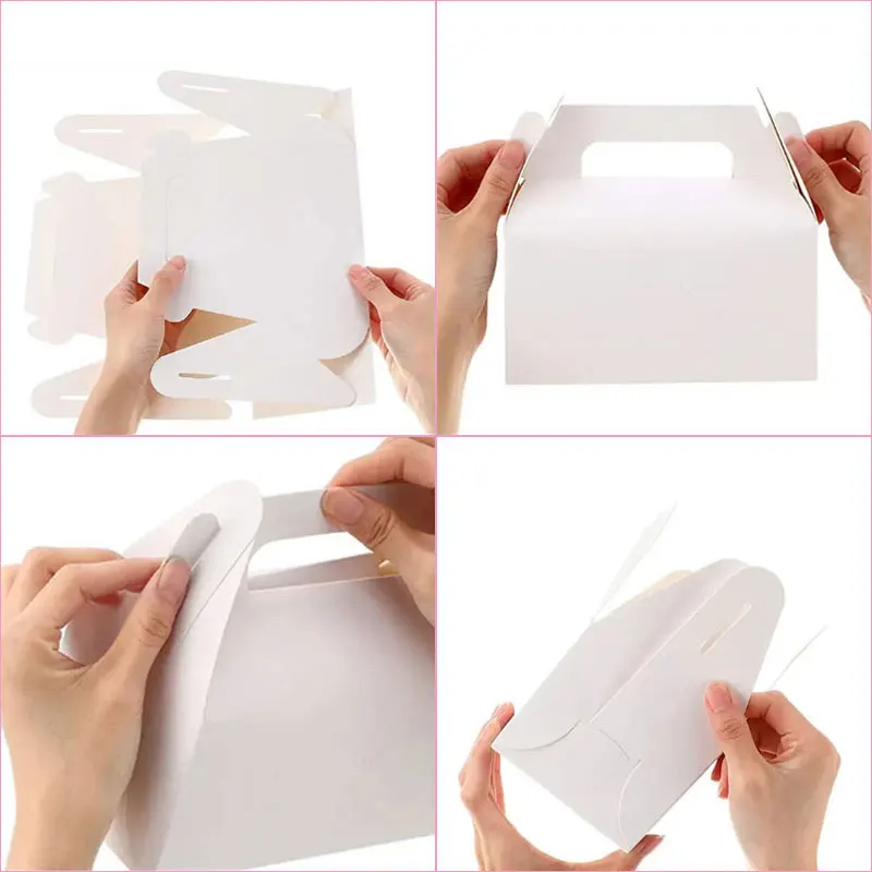 10/30pcs Kraft Paper Gift Box Containers Perfect for Packaging, Wedding, Party, Birthday Decorations and Small Business Supplies