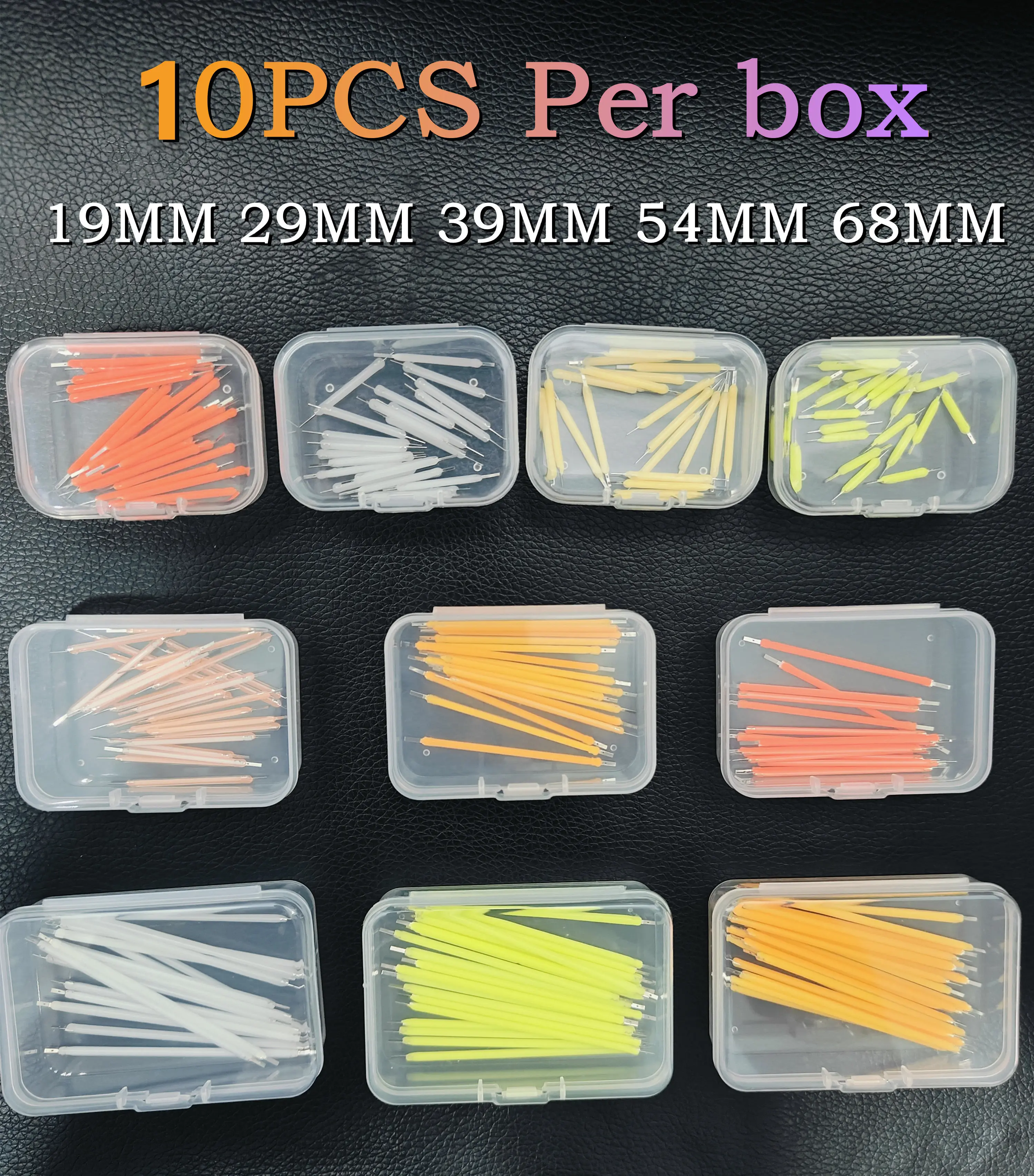 10PCS/Box LED Filament DC3V 5V Edison Bulb Lamp Parts Incandescent Light Diodes Accessories Multicolour Holiday Lighting