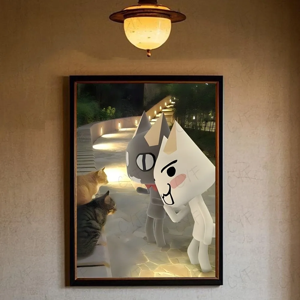 Inoue Toro CUTE Cat Hot Classic Movie Poster HD art sticky wall waterproof home living room bedroom bar aesthetic decoration
