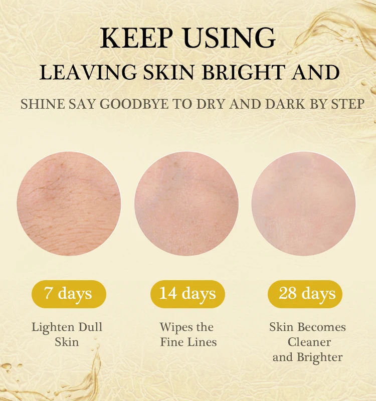 Niacinamide Face Serum 24K Gold Hyaluronic Acid Essence Whitening Dark Spot Corrector Facial Serum Skin Care Products