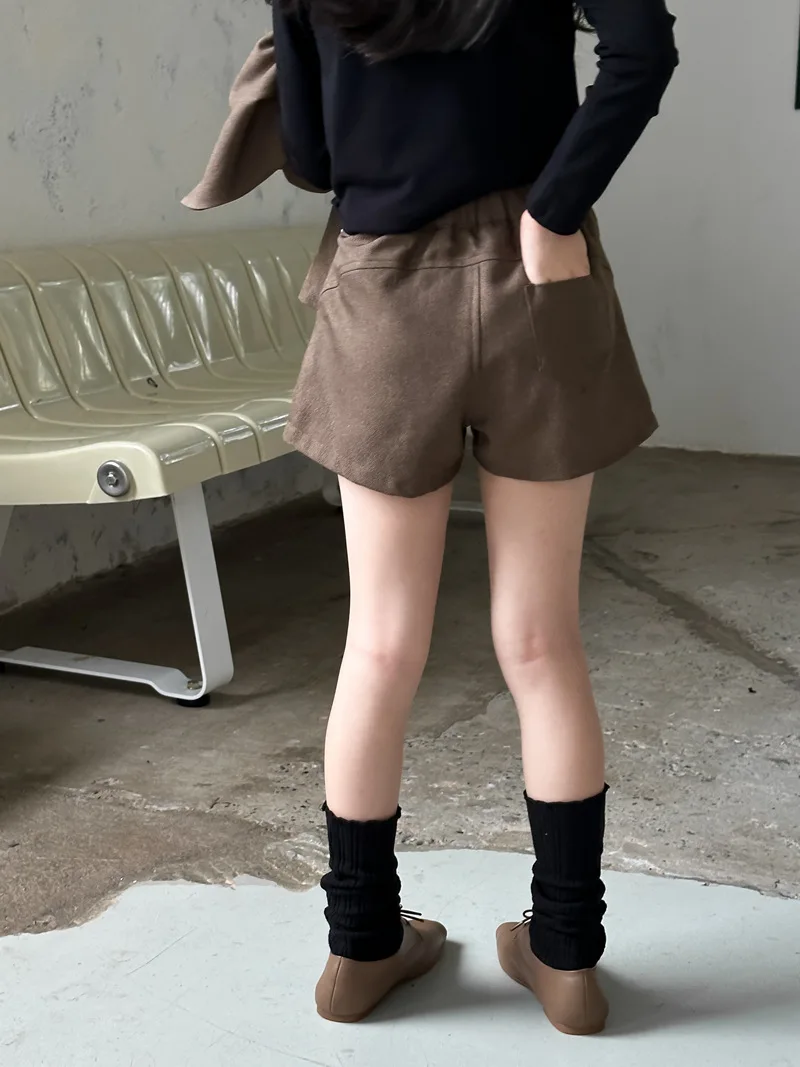 Suit skirt set for autumn 2024 loose suit jacket and skirt shorts for children and girls fashionable suit trendy kids clothes