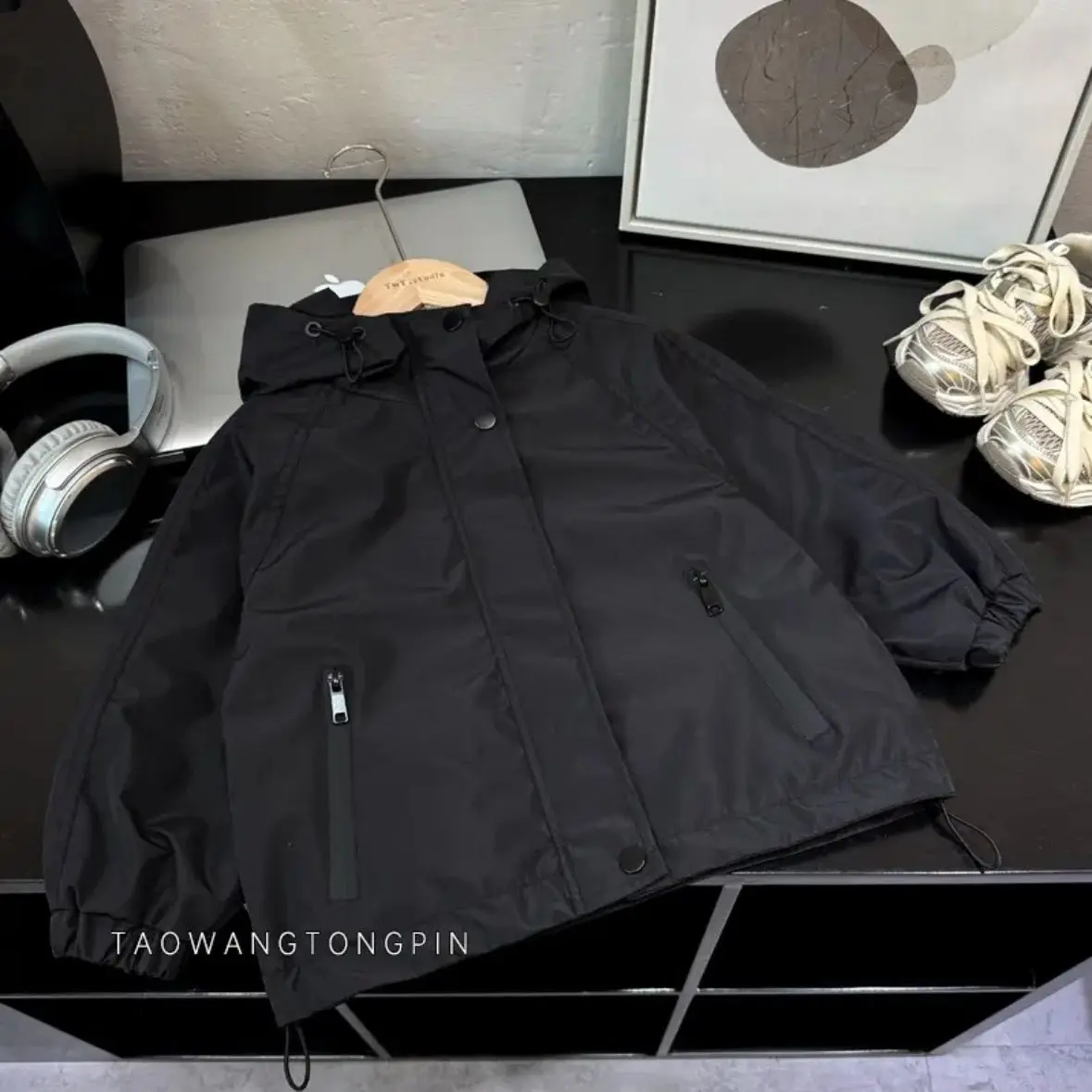 Spring Kid Jackets for Baby Boys Windproof Rainproof Hooded Kids Boy Outerwear Windbreaker Fall Casual Girl Coats Clothing 2-11Y